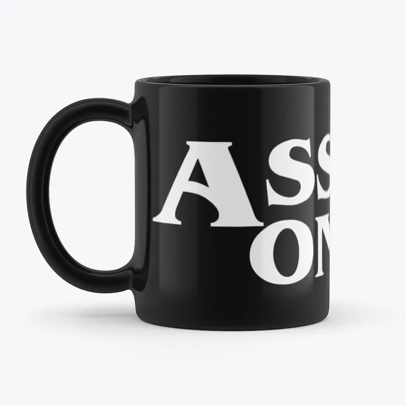 ASSETS ONLY Ceramic Black Coffee Mug 